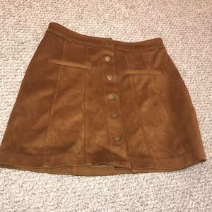 Button Through mini skirt